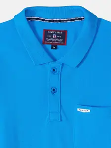 Monte Carlo Boys Blue Polo Collar T-shirt