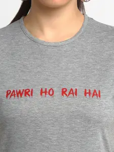 MACK JONNEY Women Pack of 2 Typography Printed T-shirt