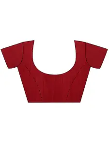 ANAND SAREES  Pack Of 3 White & Red Saree