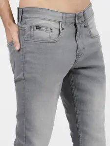 HIGHLANDER Men Grey Tapered Fit Heavy Fade Jeans