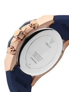 GUESS Women Blue Embellished Dial & Blue Straps Analogue Watch GW0256L2