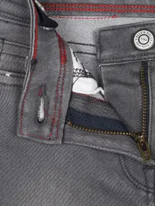 Allen Solly Junior Girls Grey Skinny Fit Heavy Fade Stretchable Jeans