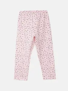 mackly Girls Navy Blue & Pink Let's Have Adventures Printed Night Suit