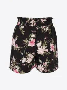 CUTECUMBER Girls Pack Of 2 Printed Mid-Rise Regular Shorts
