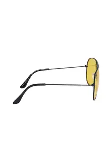 Walrus Men Yellow Lens & Yellow Aviator Sunglasses with UV Protected Lens WSGM-AST-080202