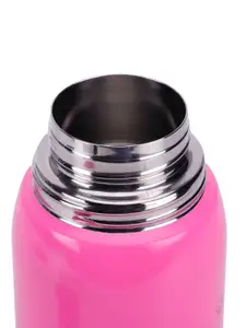 Disney Kids Pink & Yellow Princess Printed Stainless Steel Flask Water Bottle