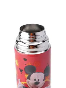 Disney Unisex Kids Red & Black Mickey Mouse Printed Stainless Steel Flask Water Bottle