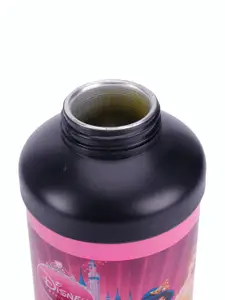 Disney Girls Pink & Yellow Princess Printed Stainless Steel Double Walled Water Bottle