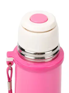 Disney Kids Pink Princess Printed Stainless Steel Flask Water Bottle
