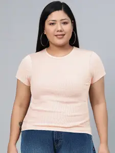 Tokyo Talkies Women Pink T-shirt