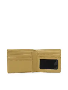 FOREVER 21 Men Yellow Solid PU Two Fold Wallet