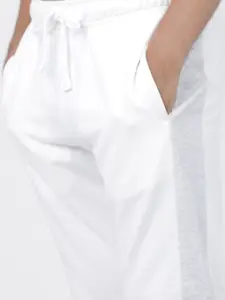 HIGHLANDER Men White Solid Slim-Fit Track Pants