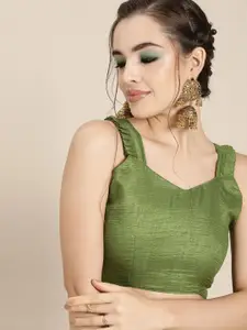 Saree mall Green Floral Sequinned Sarees