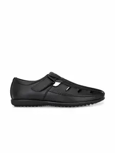 San Frissco Men Black Fisherman Sandals