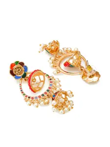 aadita Gold-Toned Contemporary Chandbalis