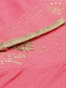 Neerus Pink Yoke Design Kurta