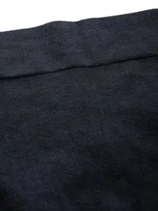 Inddus Women Black Solid High Compressed Seamless Saree Shapewear