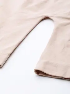 Inddus Women Beige Solid High-Waist Seamless Tummy & Thigh Shapewear