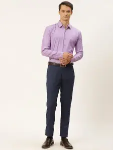 SOJANYA Men Lavender Classic Formal Shirt