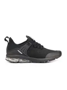 FURO by Red Chief Men Black Mesh Running Shoes