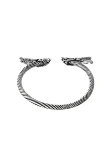 Silvermerc Designs Silver-Plated Oxidised Kada Bracelet