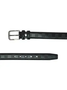 Kastner Men Black Textured Belt