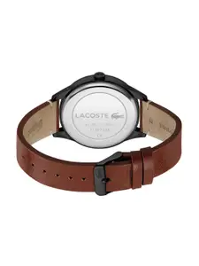 Lacoste Men Black Traveler Analogue Watch 2011106