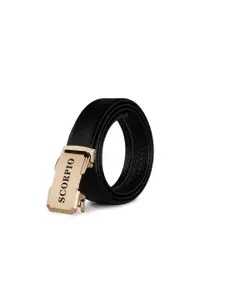 Kastner Men Black Solid Scorpio Belt