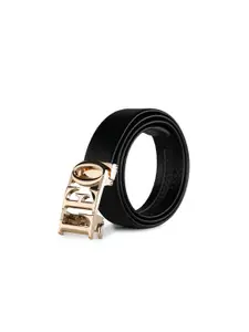 Kastner Men Black Textured Leo Belt