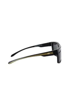 GIO COLLECTION Men Grey Lens & Black Wayfarer Sunglasses with UV Protected Lens GM10003C01