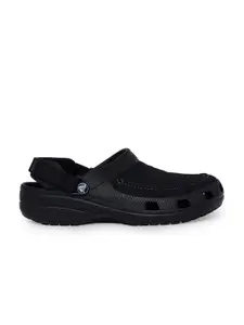Crocs Yukon  Men Black Solid Clogs