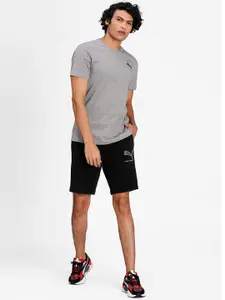 Puma Men Grey ESS Cotton T-shirt