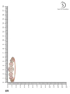 Saraf RS Jewellery Rose Gold-Plated Handcrafted Bangle-Style Bracelet