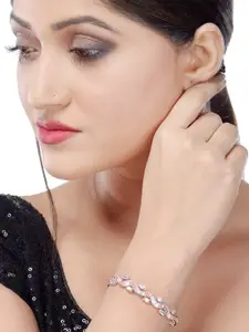 Saraf RS Jewellery Rose Gold-Plated Kada Bracelet