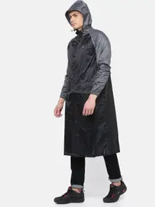 Wildcraft Men White Solid Hooded HypaDry Rain Coat