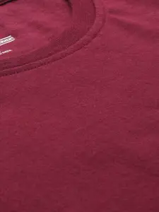 Roadster Men Pack of 3 Solid Round Neck Pure Cotton T-shirt