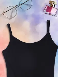 Dollar Missy Pack of 5 Solid Combed Cotton Camisoles