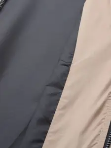 Roadster Men Beige Solid Bomber Jacket