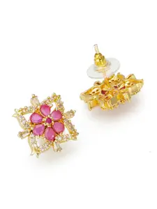 aadita Gold-Plated Handcrafted Contemporary Studs