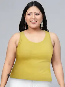 Tokyo Talkies Women Mustard Yellow T-shirt