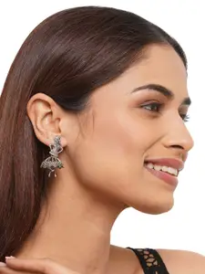 Binnis Wardrobe German Silver Quirky Drop Earrings