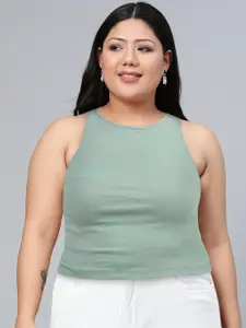 Tokyo Talkies Women Green T-shirt