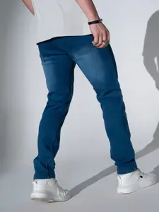 Hubberholme Men Blue Slim Fit Light Fade Stretchable Jeans