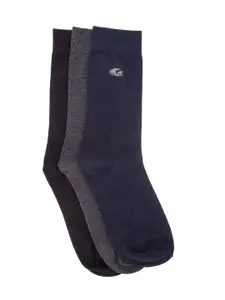 Allen Cooper Men Pack Of 3 Assorted Above Ankle-Length Cotton Socks