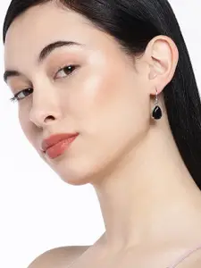 OOMPH Set of 2 Silver Teardrop Shaped Drop Earrings