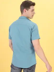 The Indian Garage Co Men Blue Casual Shirt