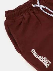 Gini and Jony Infant Boys Pack of 2 Solid Pure Cotton Shorts