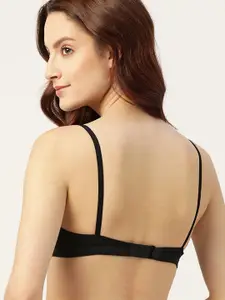 DressBerry Black Solid T-shirt Bra