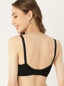 DressBerry Black Lace Everyday Bra - Medium Coverage