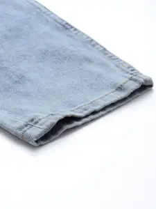 Roadster Men Blue Carrot Fit Light Fade Stretchable Cropped Jeans